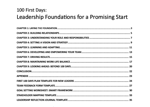 100 First Days: Leadership Start - Image 2