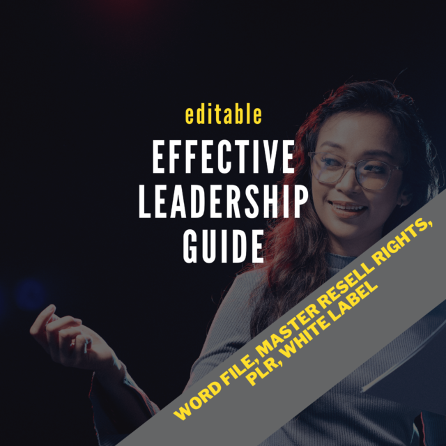 Effective Leadership Guide - editable