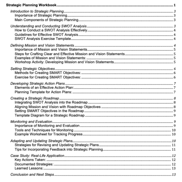 Strategic Planning Simplified: Workbook - editable - Image 2