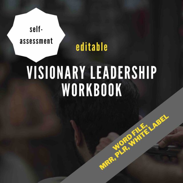 Visionary Leadership Management WorkBook & Self-assessment - MRR Digital Download, Future Trends & Innovation