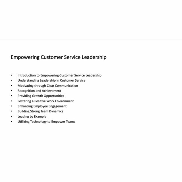 Customer Service – Empowering Leadership Inspiring and Motivating Teams – Editable PowerPoint Presentation with MRR - Image 3