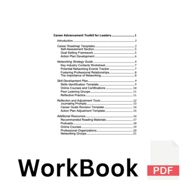 Career Advancement Toolkit Workbook for Leaders | Templates, Guides & Resources for Professional Growth - Image 3